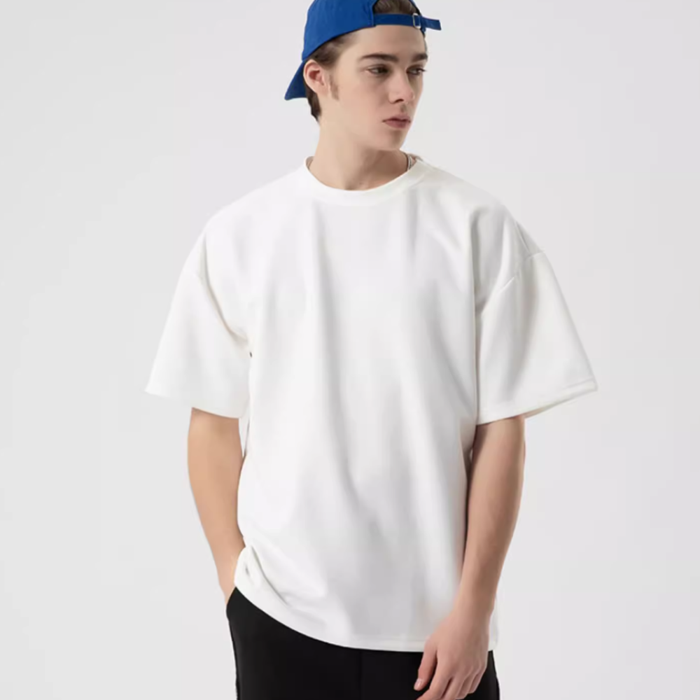 Heavy Solid Suede T-Shirt