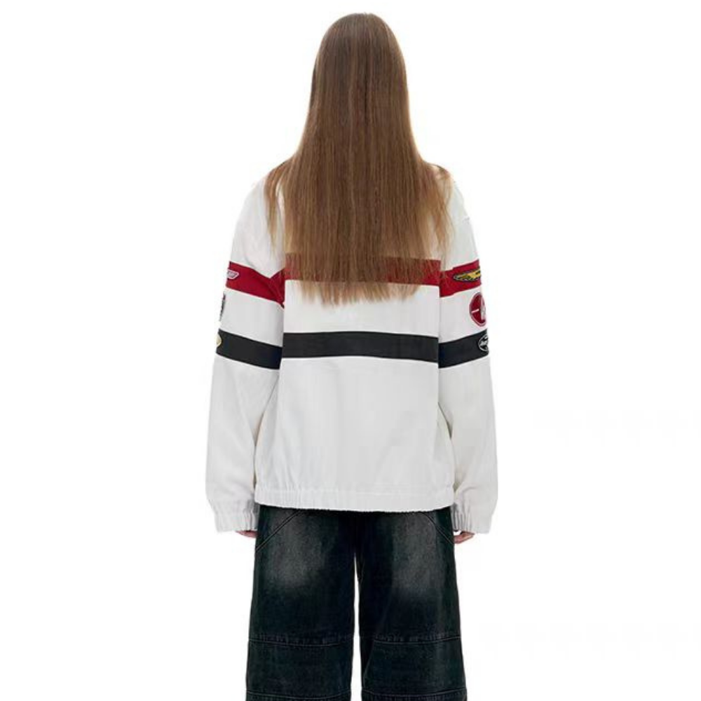 Street Biker Stand Collar Jacket