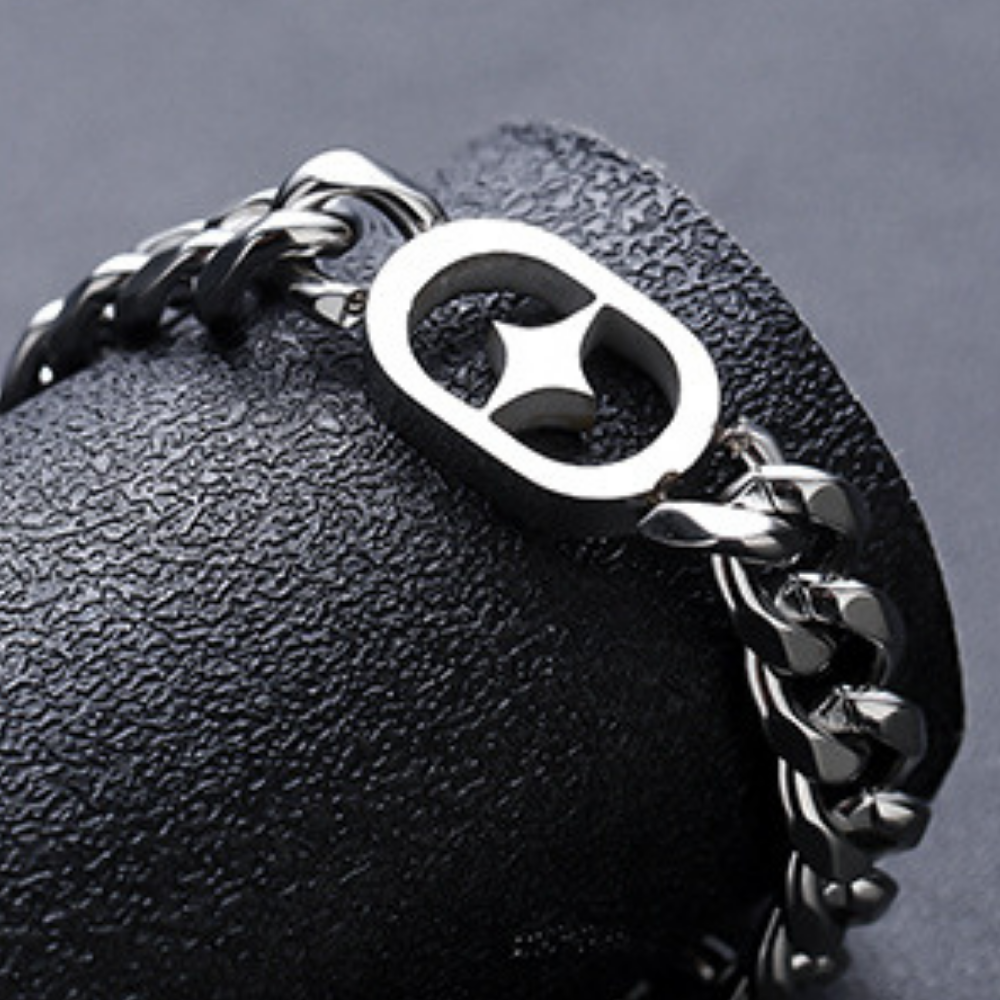 Versatile Starburst Titanium Steel Bracelet