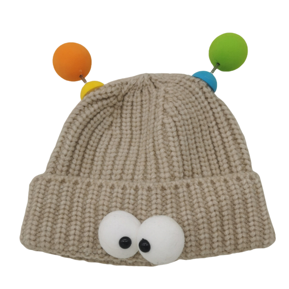 Cartoon Big Eyed Monster Knitted Hat