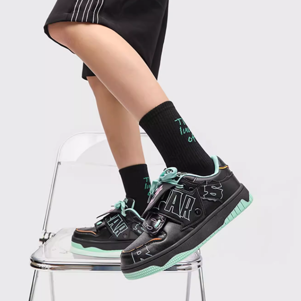 High Street Velcro Letter Contrast Shoes