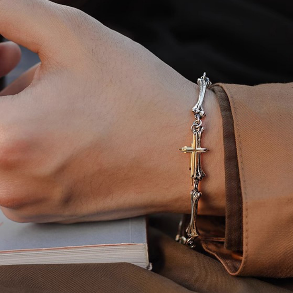 Street Cross Bone Bracelet
