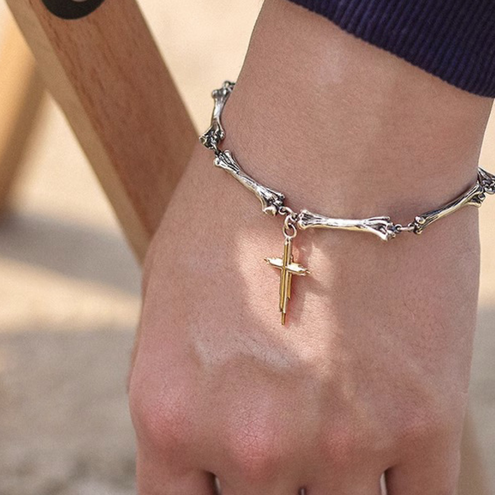 Street Cross Bone Bracelet