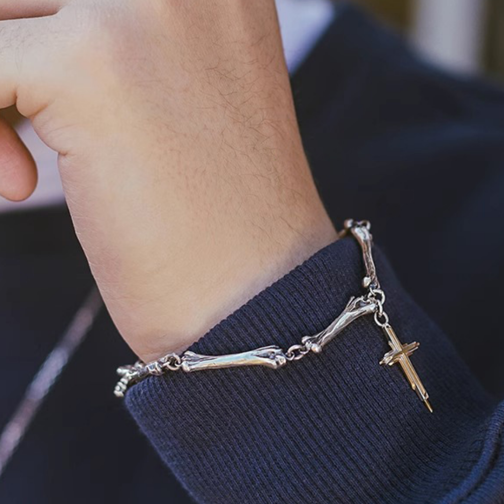 Street Cross Bone Bracelet