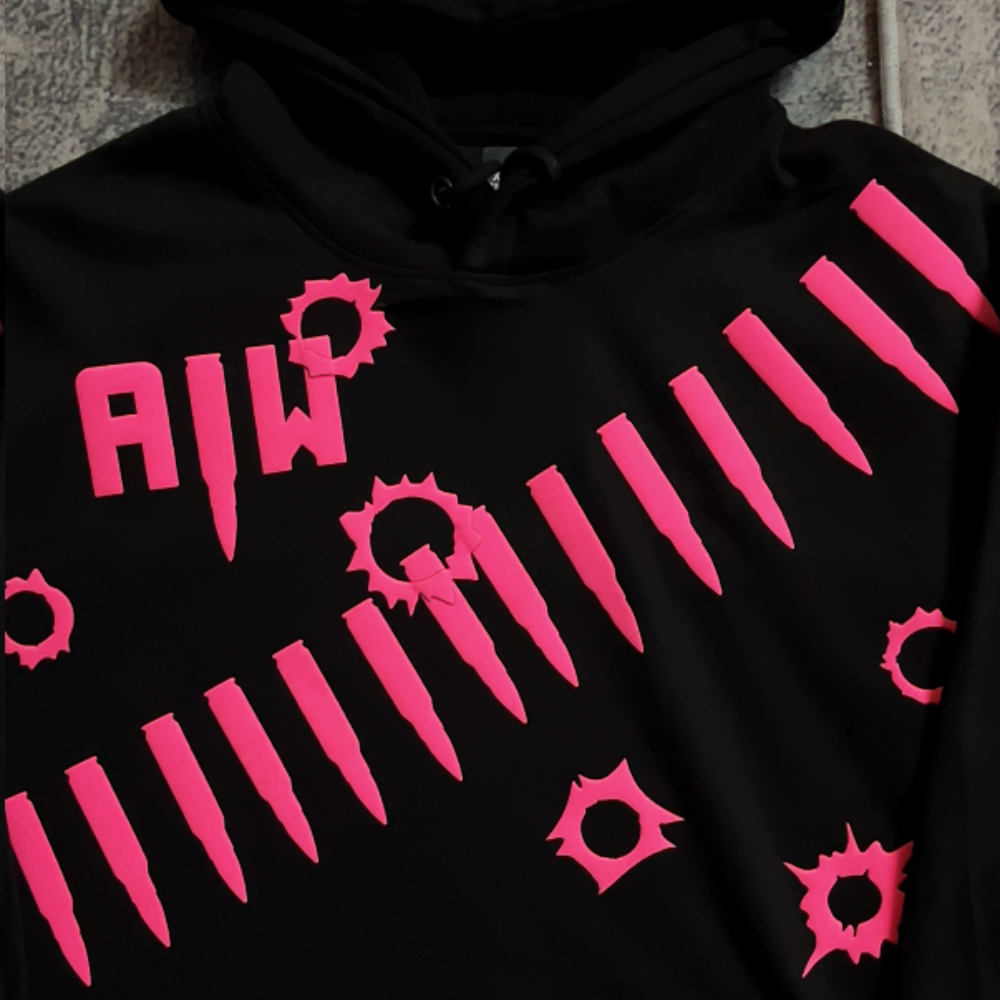 Art In War Full Puff Print Bullet Hoodie