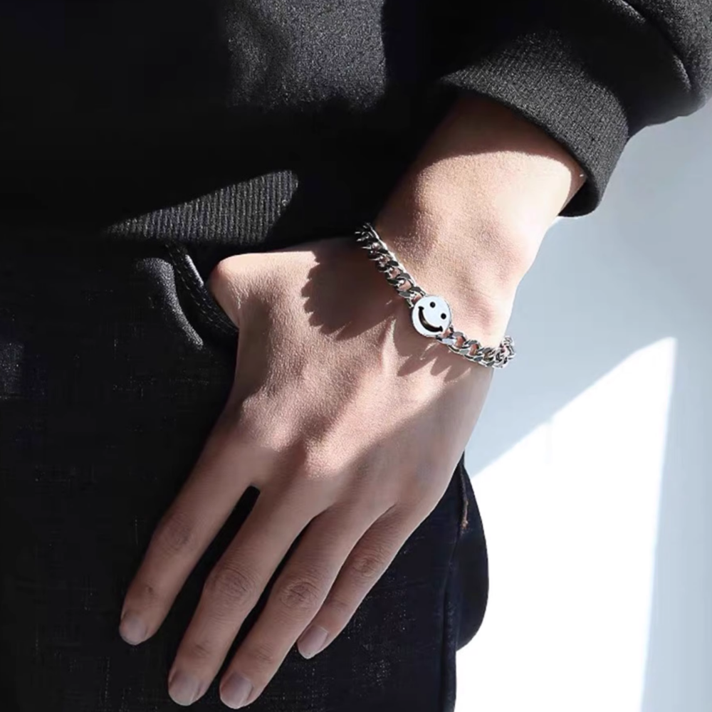 Smiley Titanium Steel Bracelet