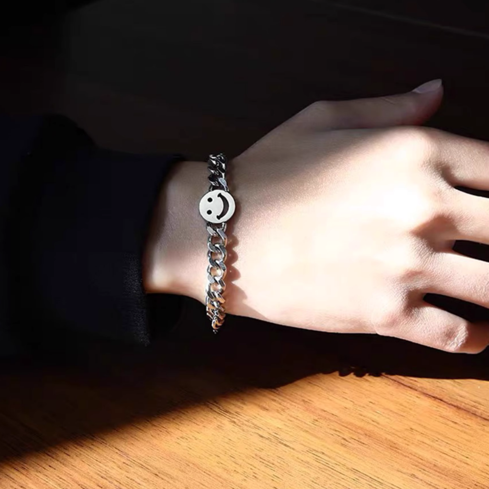 Smiley Titanium Steel Bracelet