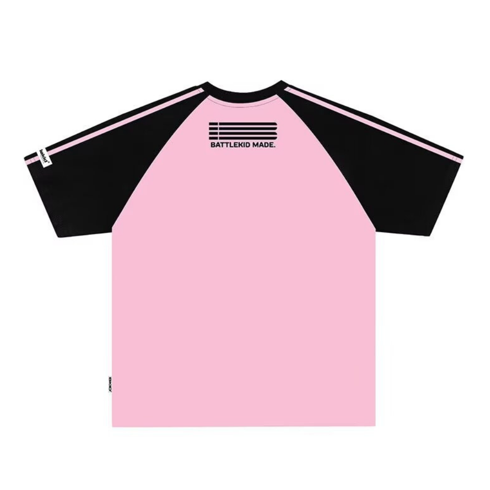 American Couple Contrast Embroidered T-shirt