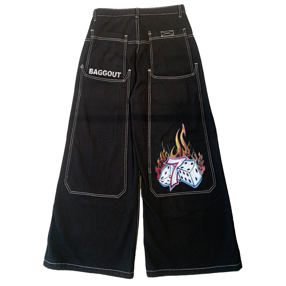 BAGGOUT Dice Flame Jeans