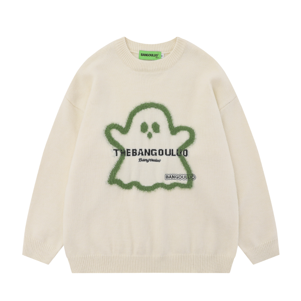 Fun Cartoon Ghost Sweater