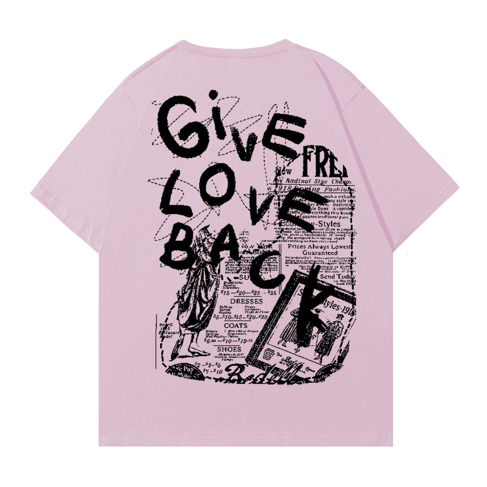 Vintage Newspaper Print T-shirt