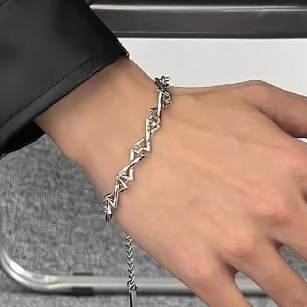 Thorn Alphabet Cuban Bracelet