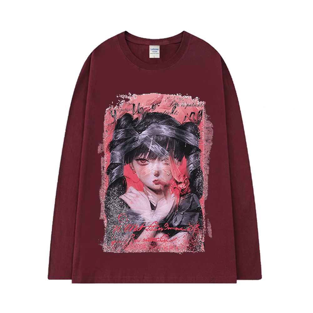 Ponytail Girl Long Sleeve Shirt