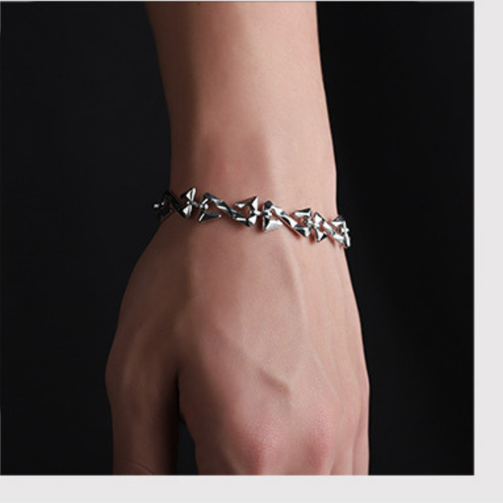 Thorn Alphabet Cuban Bracelet