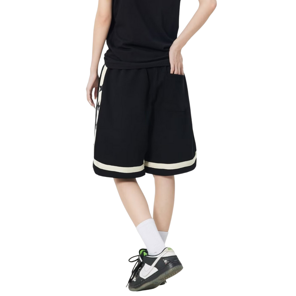 Urban Stars Graphic Basketball Cotton Shorts