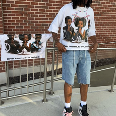 ART IN WAR Feed Hope Tee – A Prayer for the World Details