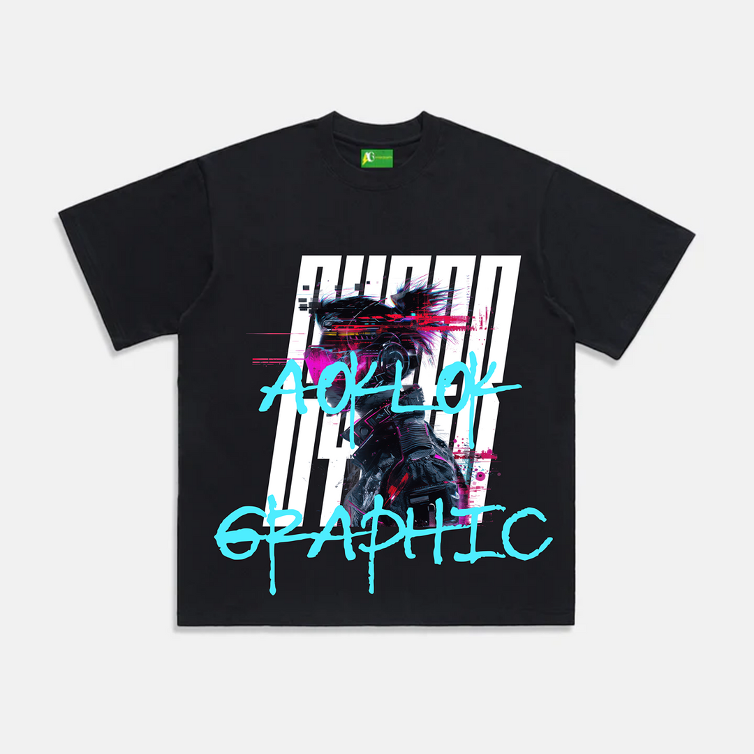 ⚡AG Black Cyber Crime T-Shirt