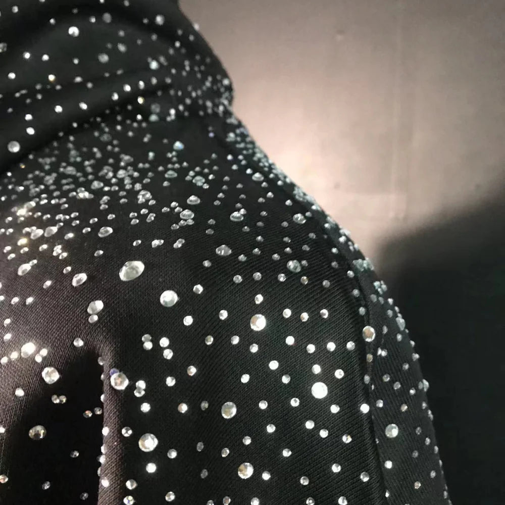 LoopStone Rhinestone All Over Hoodie