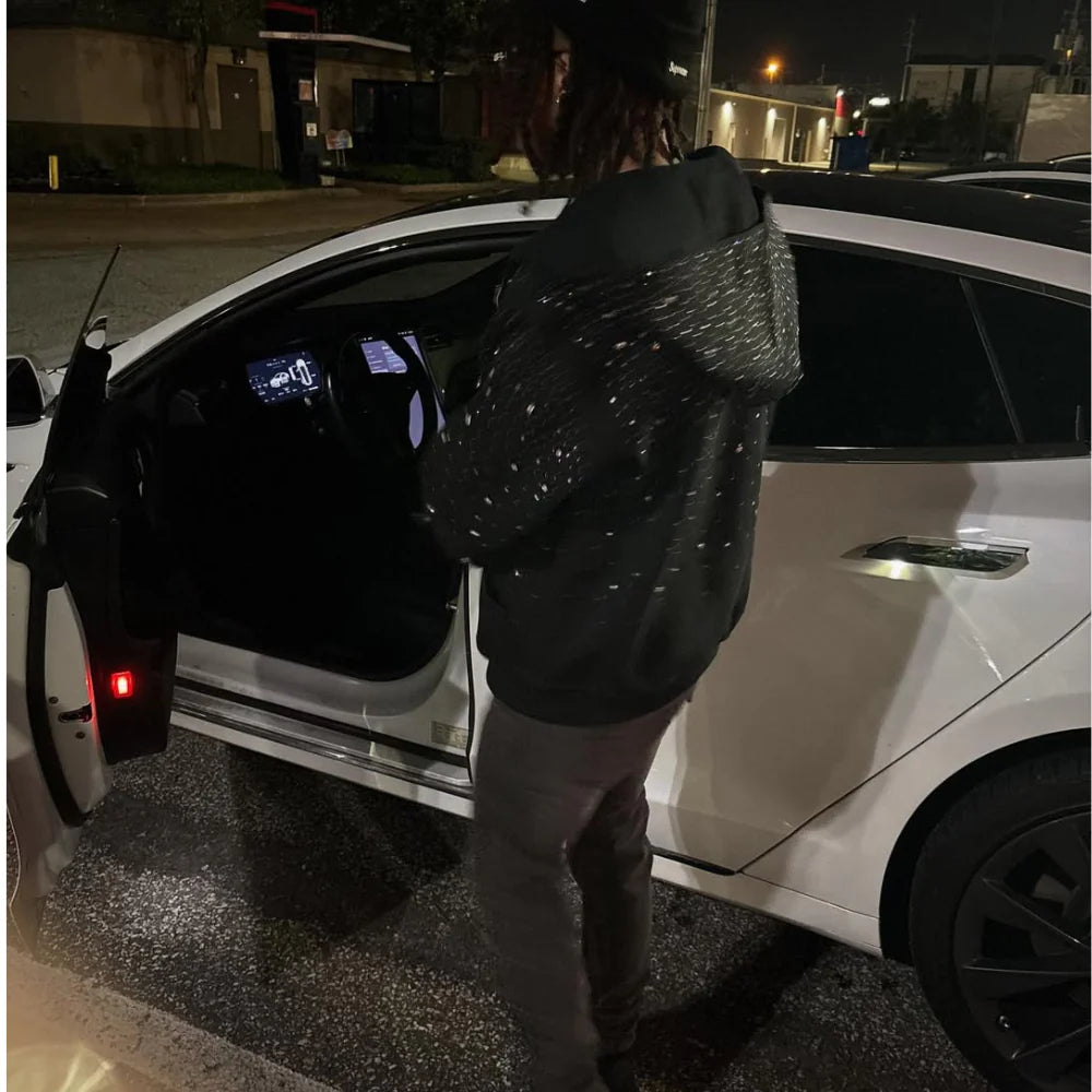 LoopStone Rhinestone All Over Hoodie