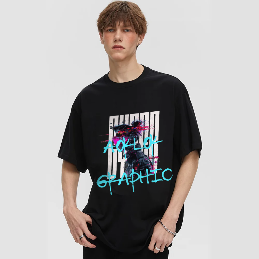 ⚡AG Black Cyber Crime T-Shirt