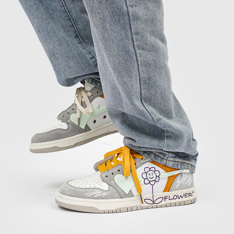 H-Block | Flower Totem Canvas Sneakers