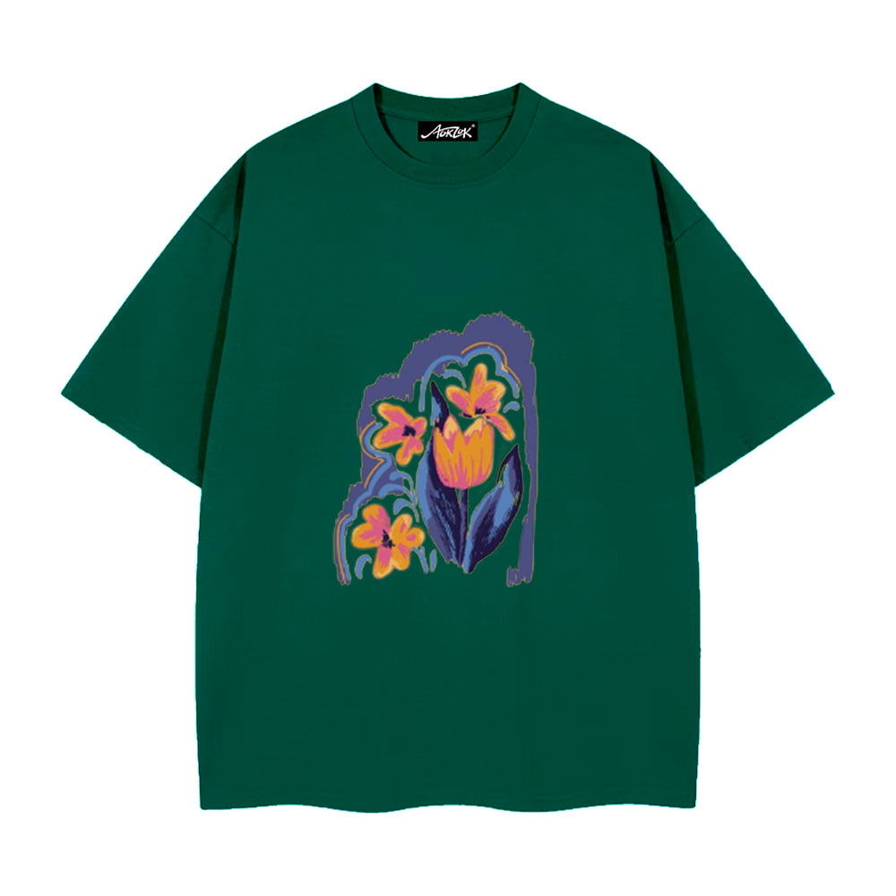 Vintage Tulip Graphic T-shirt