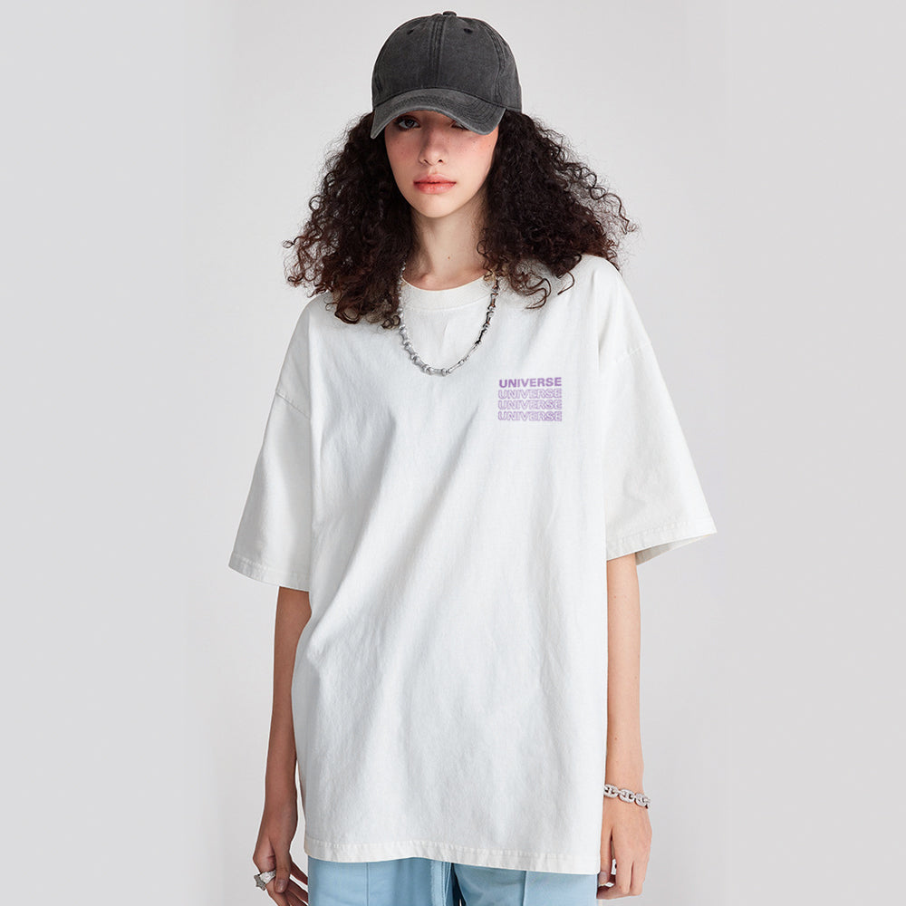 Casual Planet Print T-shirt