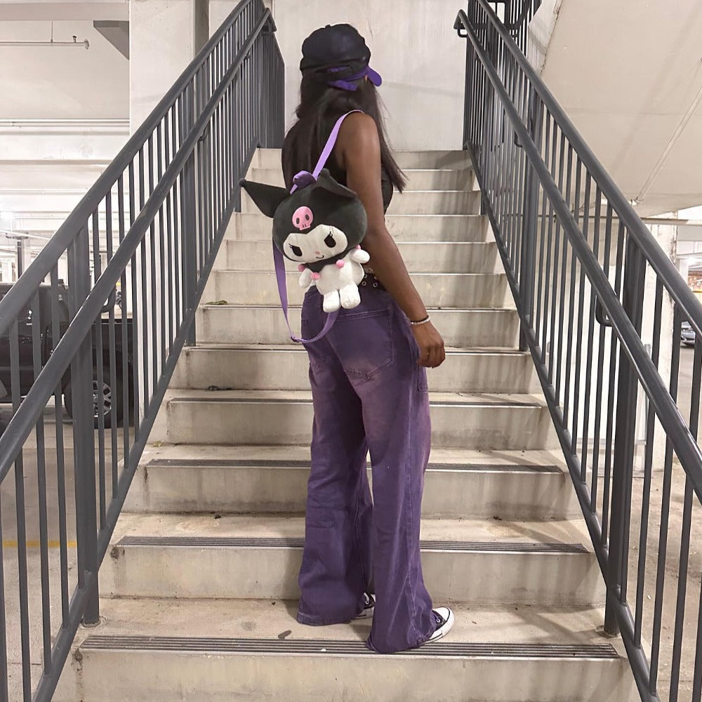 DF |Fading Straight Leg Purple Jeans