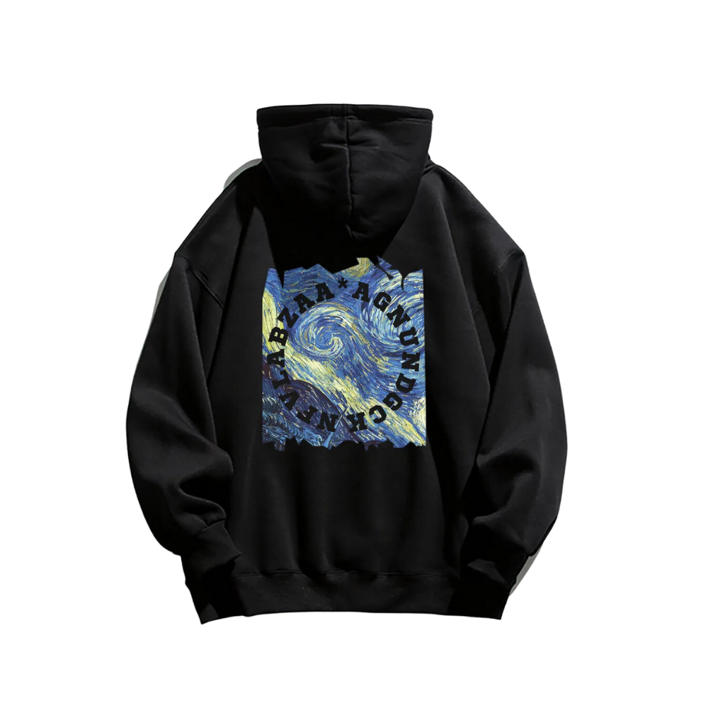 High Street Oil Painting Hoodie