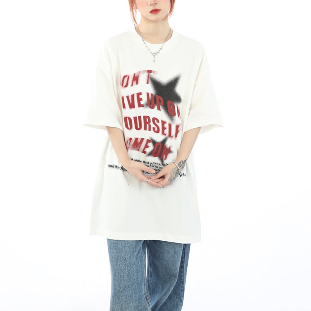 Mixed Letter T-shirt