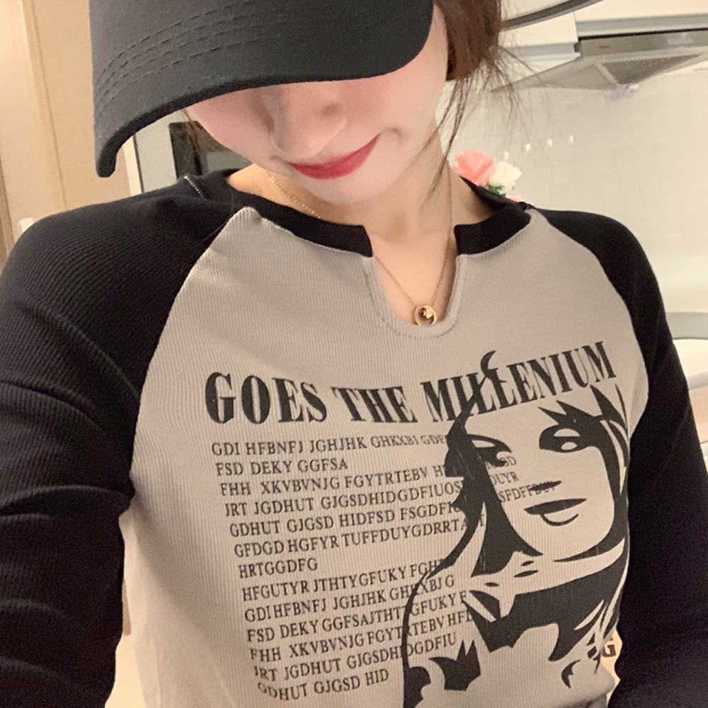 Women's Japanese Comic Girl Long Sleeve Shirt