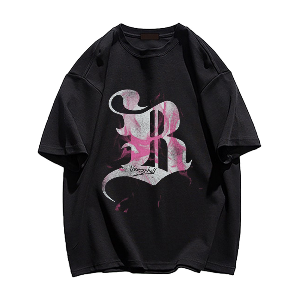 High Street Letter Contrasting Cotton T-shirt