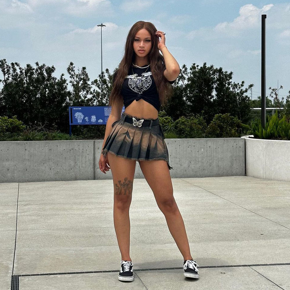 Women's Vintage Street Trendy Denim Skirt