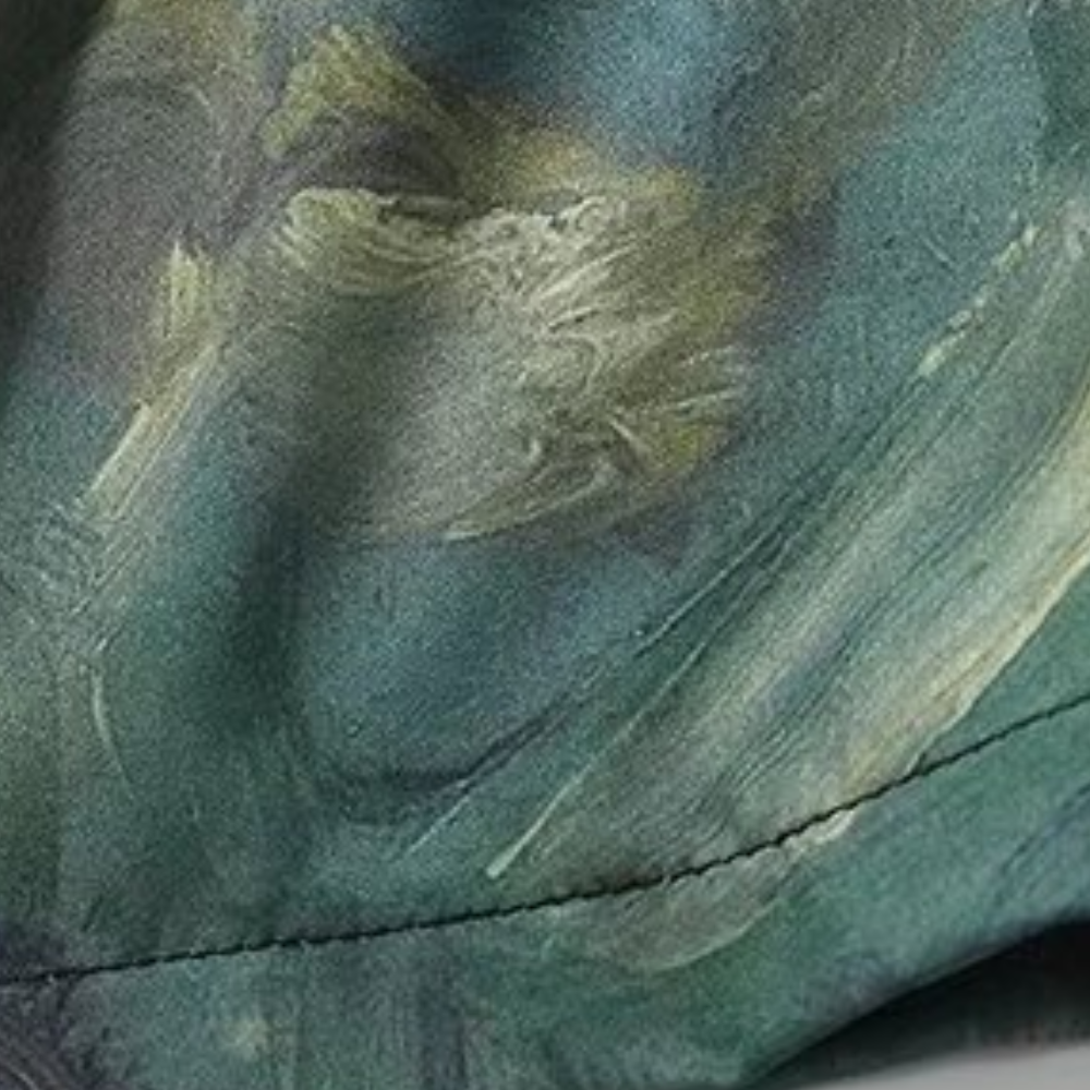 Vintage Tie Dye Contrast Short Sleeve Shirt