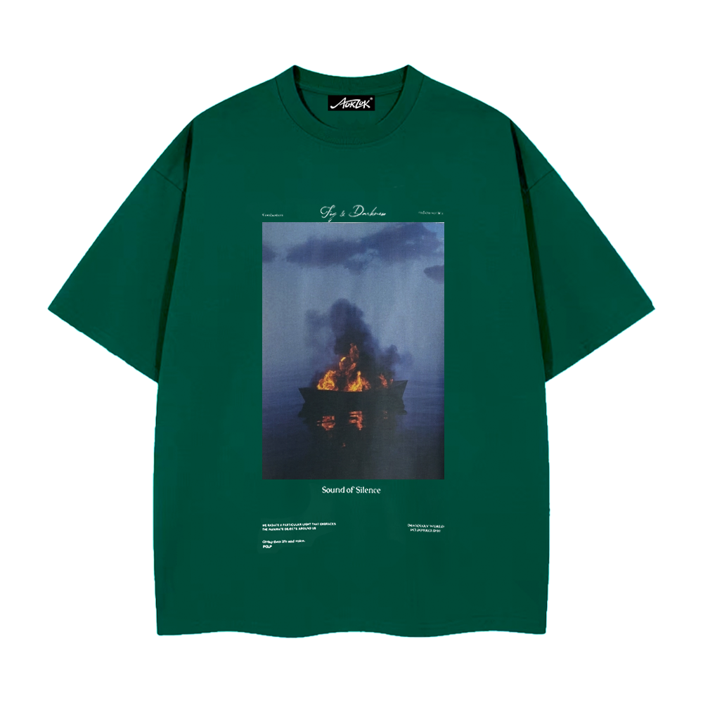 Pure Cotton 260G Flame Boat T-shirt