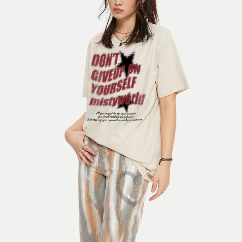 Mixed Letter T-shirt