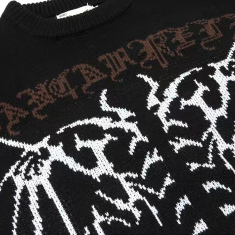 OOC' High Street Skeleton Embroidery Sweater