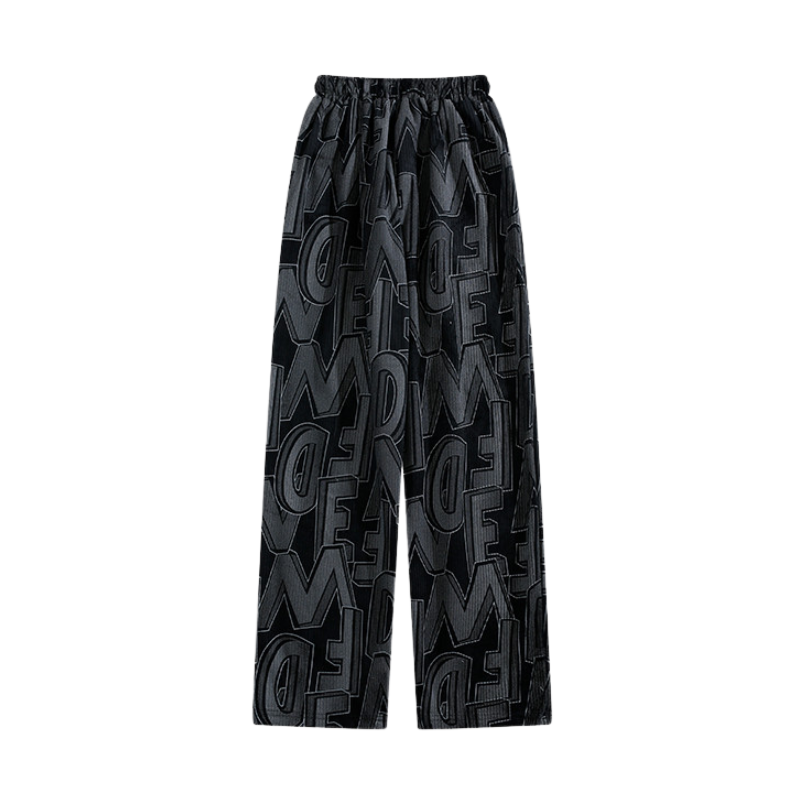 Urban Letter Embroidery Sweatpants
