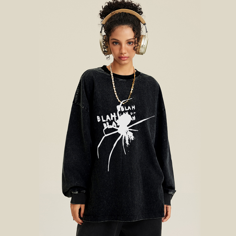 High Street Spider Washed Sweatshirt