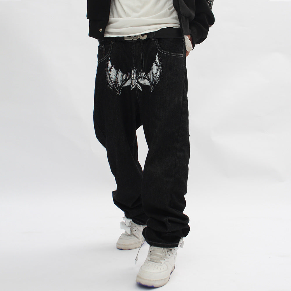 American Street Skeleton Graphic Jeans