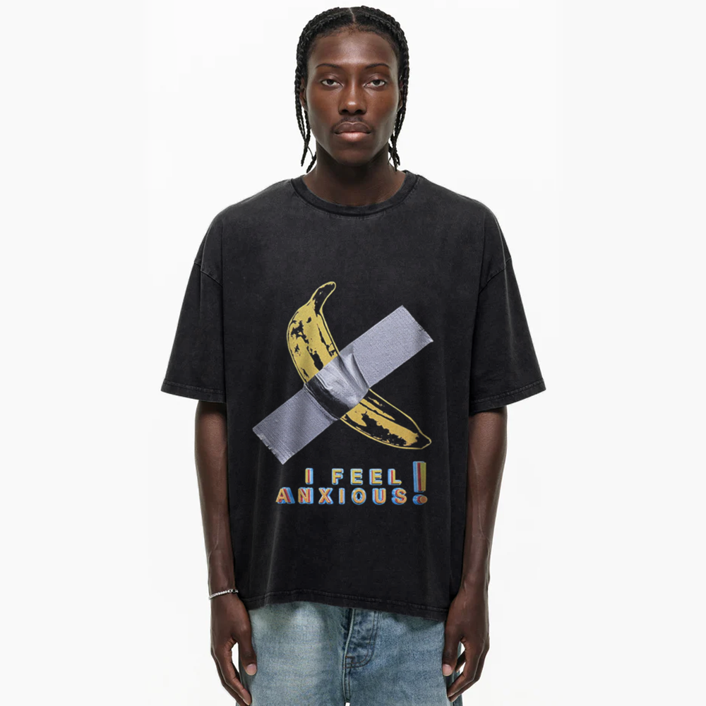 Anxiety Tape Banana Washed T-Shirt