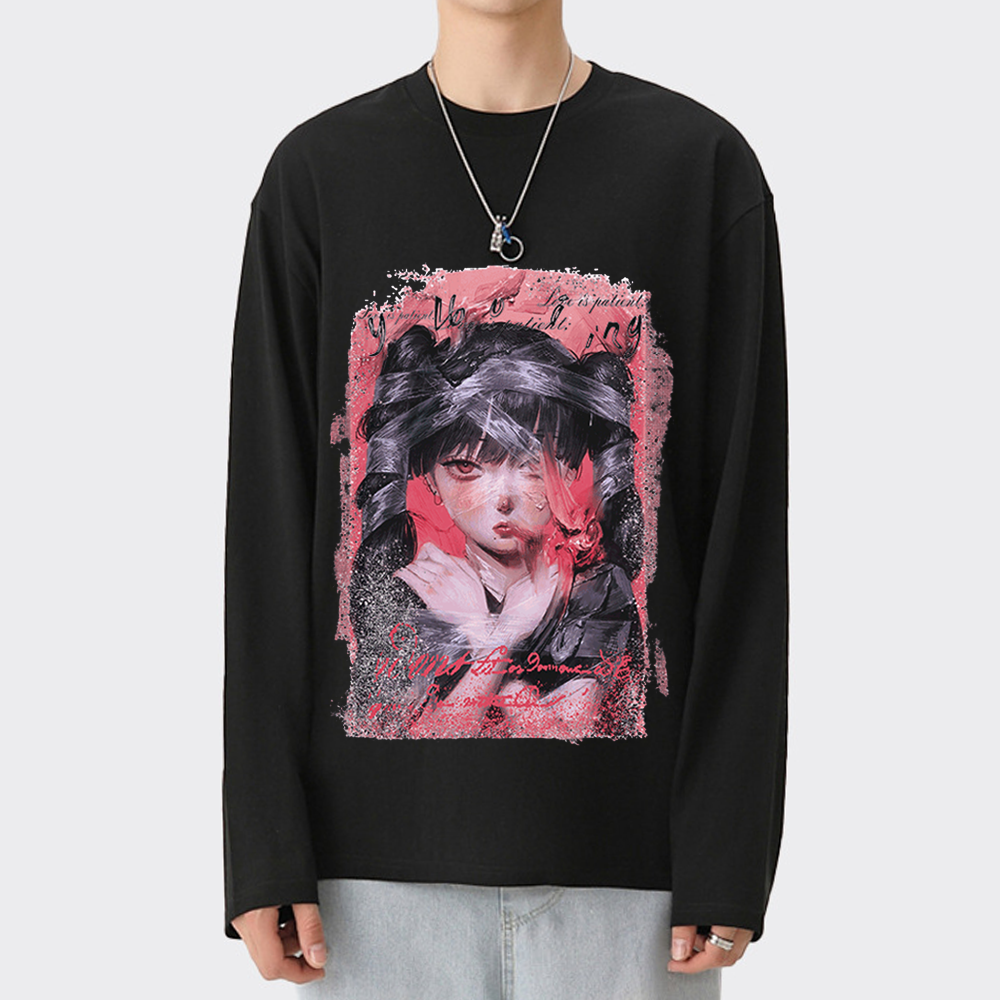 Ponytail Girl Long Sleeve Shirt
