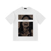 Street Philanthropist Print Oversize Short Sleeve T-Shirt Summer Loose Trend Versatile