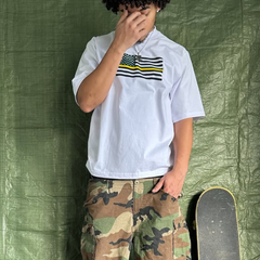ART IN WAR Silent Stripes – Altered States Tee Details