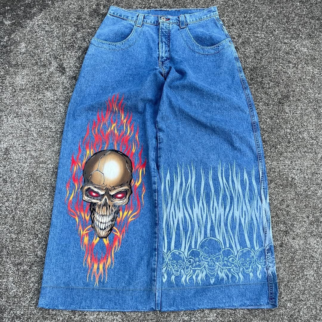BAGGOUT Jeans GhostRider JCP Skull AOP