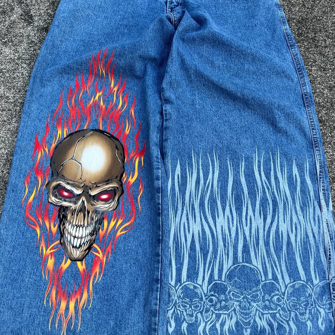 BAGGOUT Jeans GhostRider JCP Skull AOP