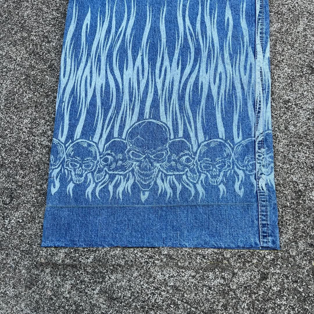 BAGGOUT Jeans GhostRider JCP Skull AOP