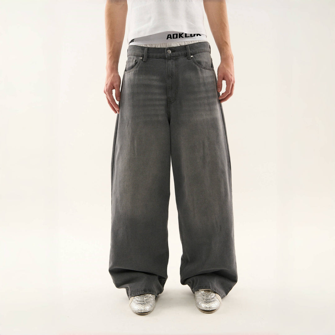 BAGGOUT American fashion star loose straight leg long pants casual wide leg pants