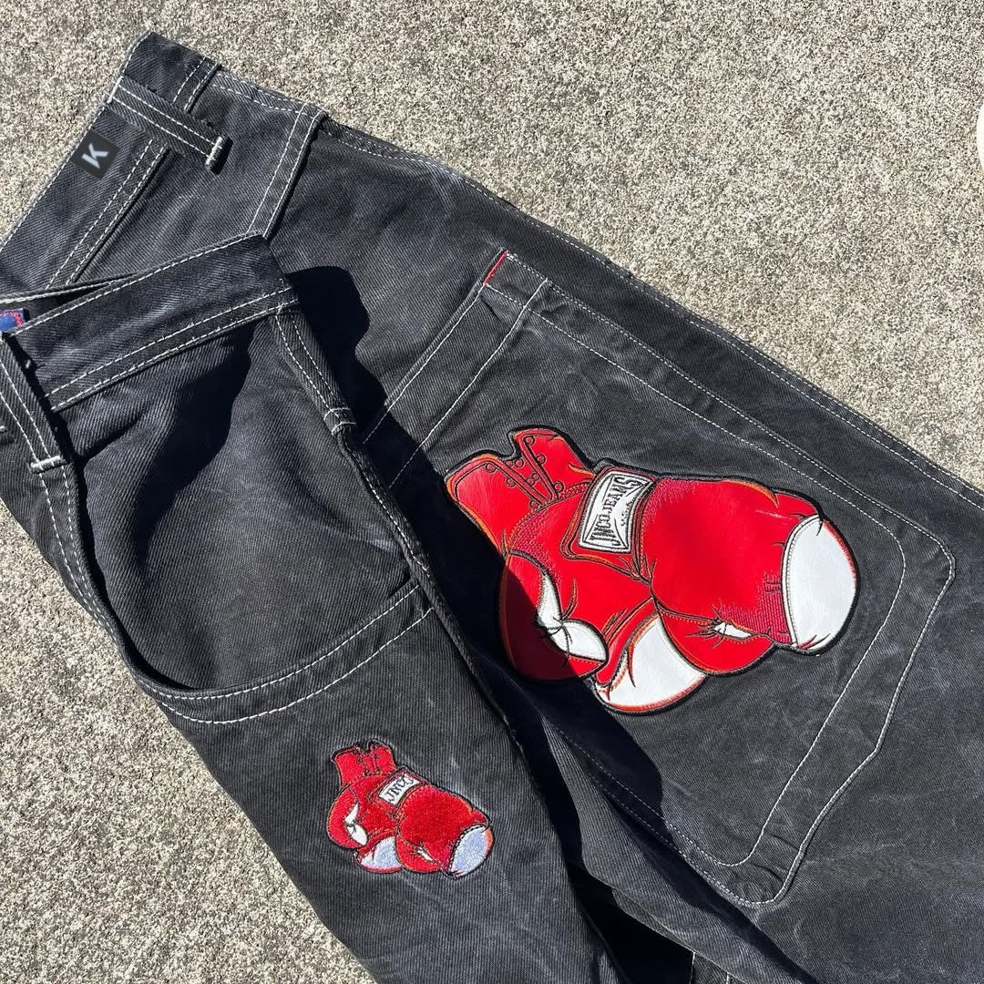 BAGGOUT Hot Sale Boxing Glove Jeans