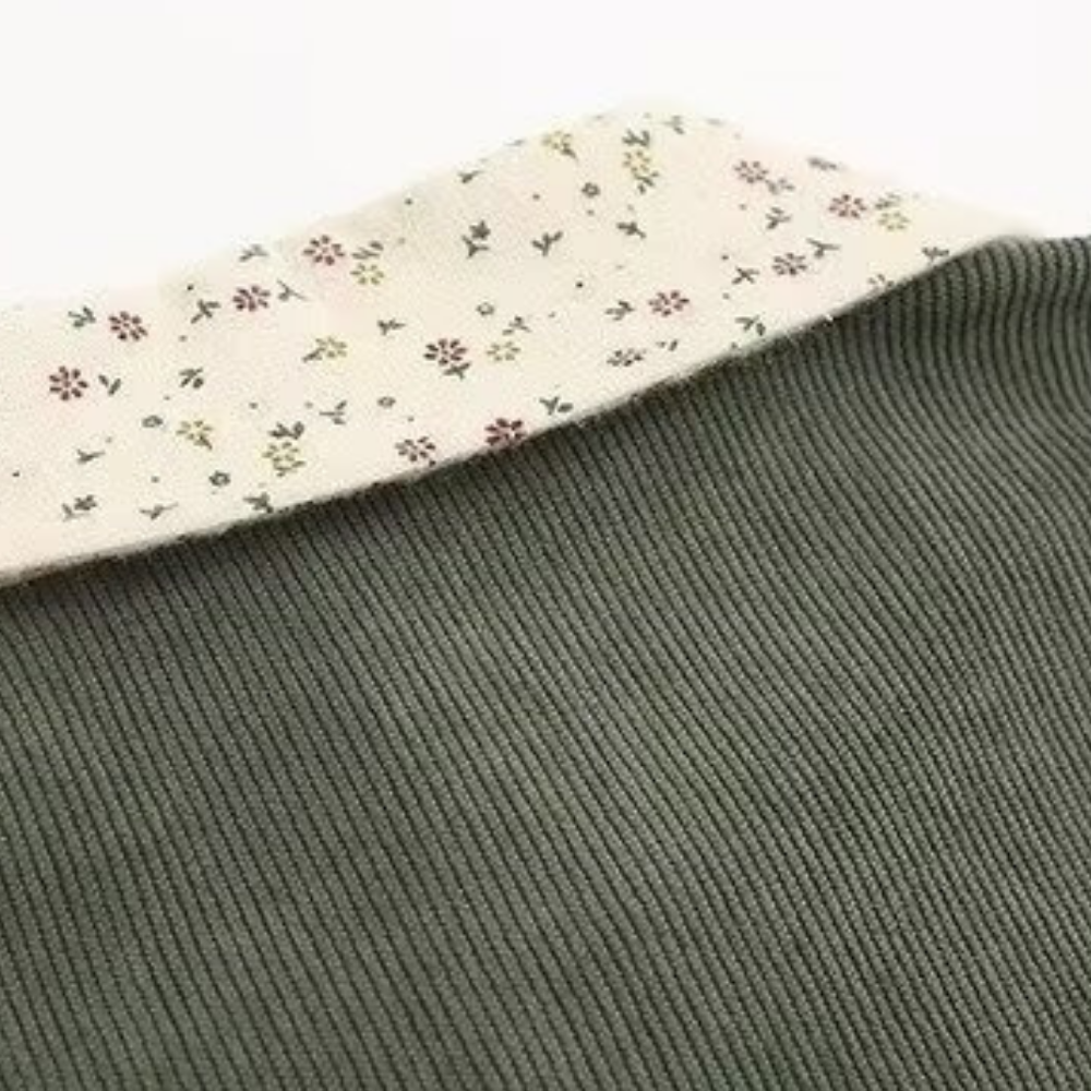 Japanese Patchwork Pocket Floral Collar
